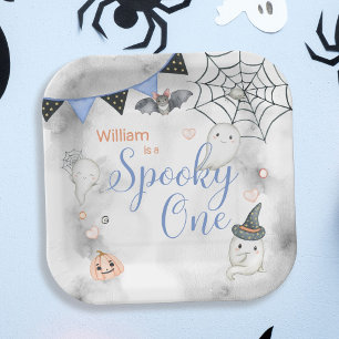 Spooky One Niedlich Halloween Ghost 1. Geburtstag Pappteller