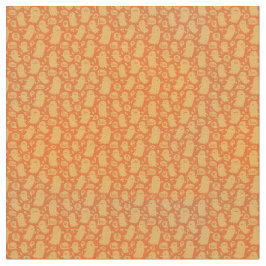 Spooky Orange Ghosts Halloween Stoff