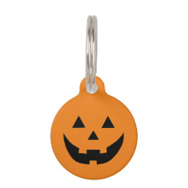 Spooky Orange Kürbislaterne Halloween Hundekostüm Haustiermarke