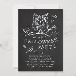 Spooky Owl Halloween-Party Einladung
