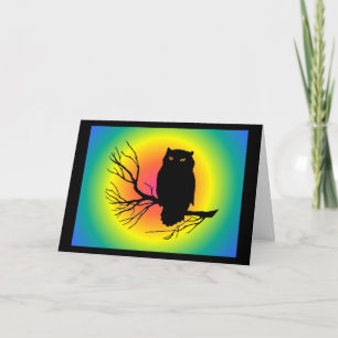 Spooky Owl Karte