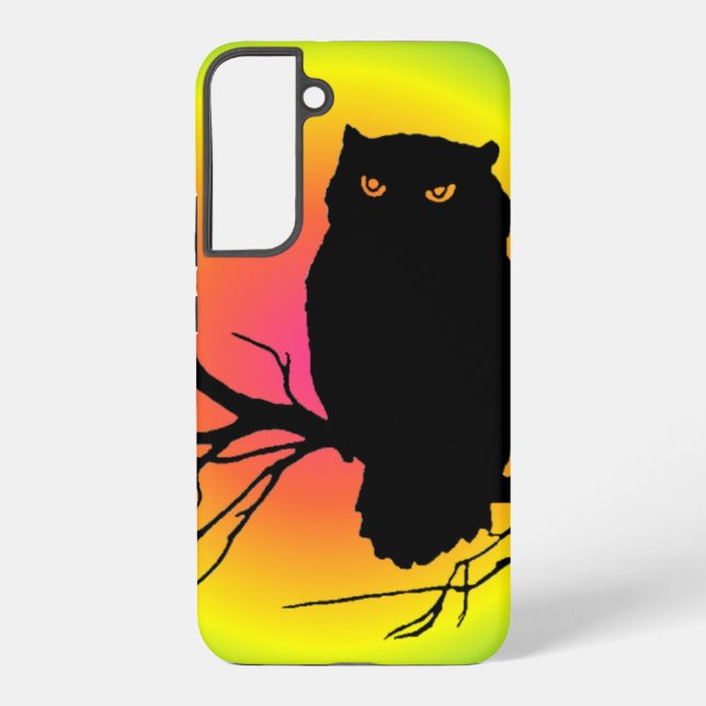 Spooky Owl Samsung Galaxy Hülle (Rückseite)