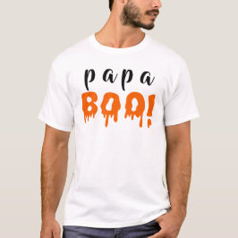 Spooky Papa Boo Orange Halloween Familie T-Shirt
