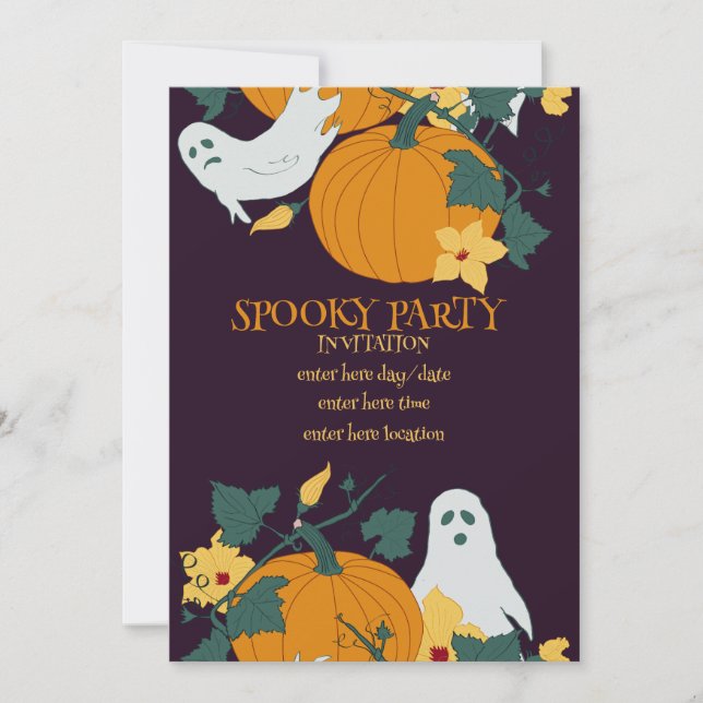 Spooky-Party Einladung (Vorderseite)
