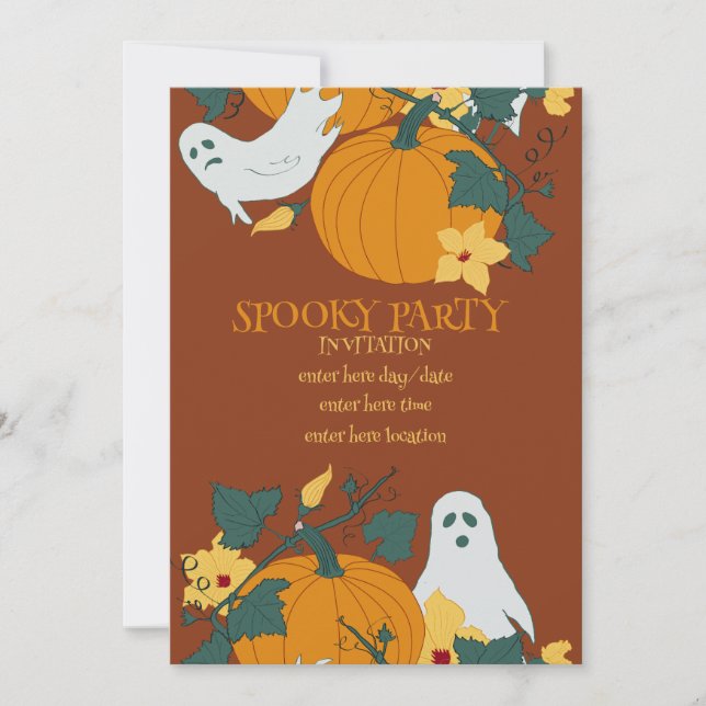Spooky-Party Einladung (Vorderseite)