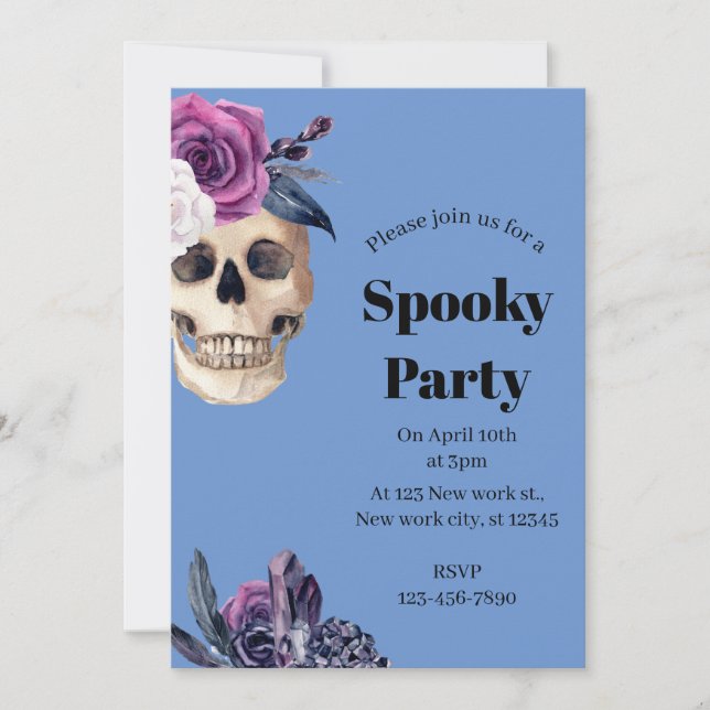 Spooky Party Halloween Einladung (Vorderseite)