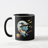 Spooky Pastel Halloween Baby Moo Deng Hippo