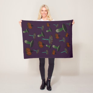 Spooky Pilzdecke Fleecedecke