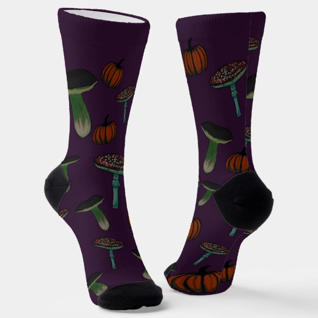 Spooky Pilzsocken Socken (Gewinkelt)
