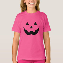 Spooky-pink-schwarze Kürbislaterne Halloween-Kostü T-Shirt