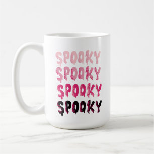 Spooky Pink und Black Halloween Kaffeetasse