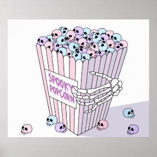 Spooky Popcorn Poster