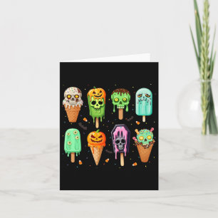Spooky Popsice Ice Cream Summer Party Halloween S Karte