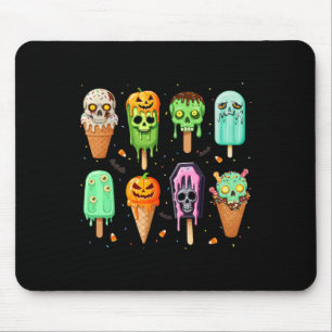 Spooky Popsice Ice Cream Summer Party Halloween S Mousepad