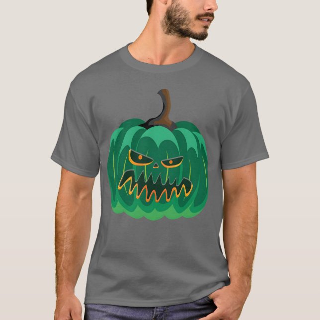 Spooky Pumpkin für Halloween lustig T-Shirt (Vorderseite)