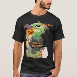 Spooky Pumpkin & Ghost Family Halloween Outfit T-S T-Shirt