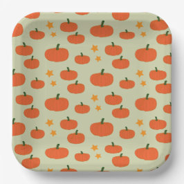 Spooky Pumpkin Halloween Pappteller