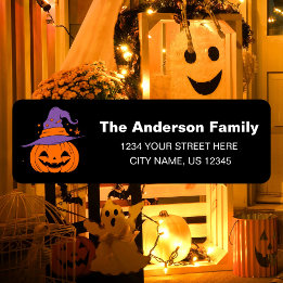 Spooky Pumpkin Halloween-Party Mail Rücksendeadres