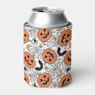 Spooky Pumpkin Halloween Pattern Dosenkühler