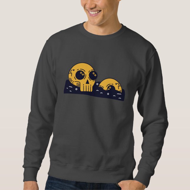Spooky Pumpkin Halloween perfekt für festliche Fei Sweatshirt (Vorderseite)