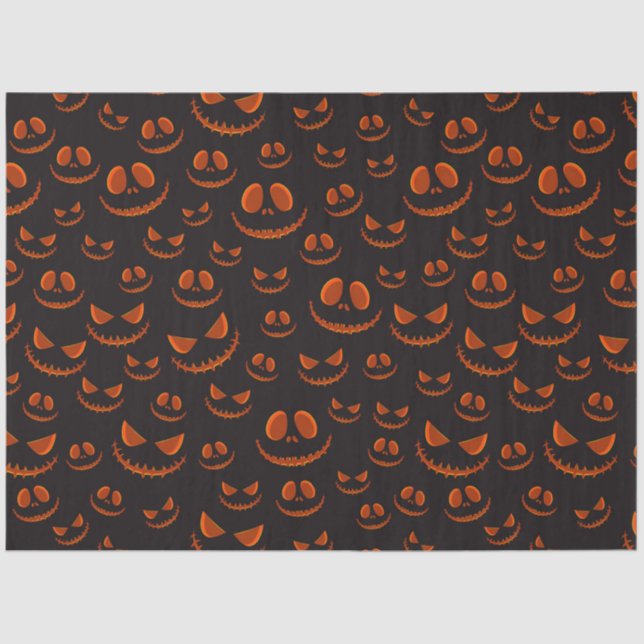 Spooky Pumpkin Halloween Serie Design 54 Seidenpapier (Vorderseite)