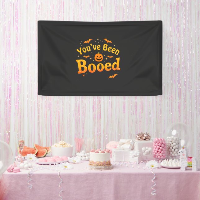 Spooky Pumpkin Halloween wurde dir gebootet Banner (Party)