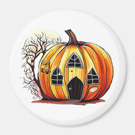 Spooky Pumpkin Magnet