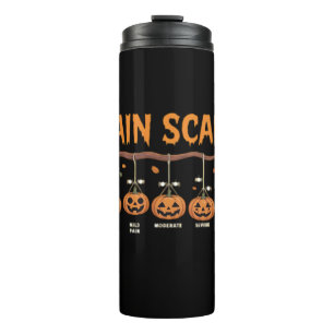 Spooky Pumpkin Pain Scale Trauma Nurse Triage Hall Thermosbecher