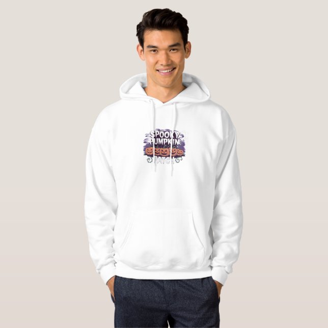 Spooky Pumpkin Patch Halloween Hoodie Sweatshirt (Vorne ganz)