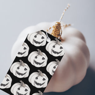 Spooky Pumpkin Pattern Frohe Halloween Geschenkanhänger