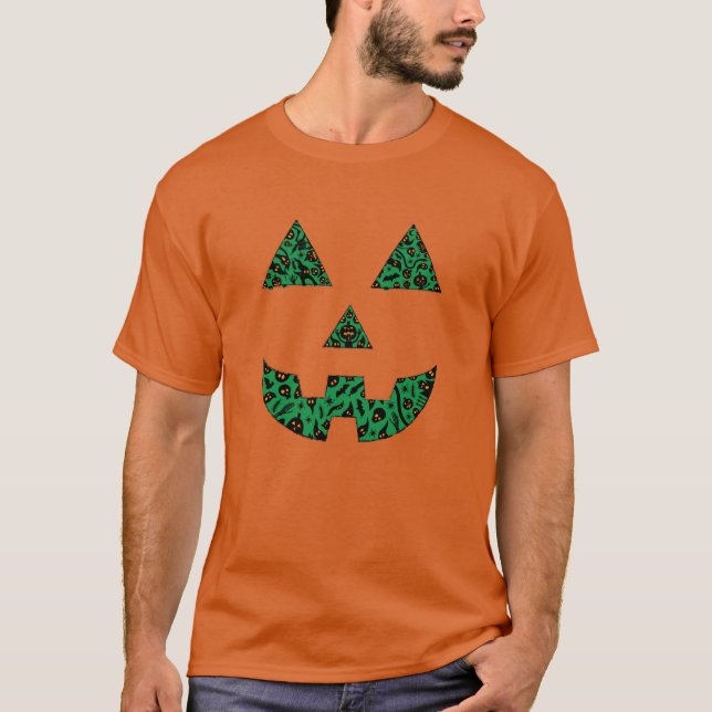Spooky Pumpkin-Silhouette T-Shirt (Vorderseite)