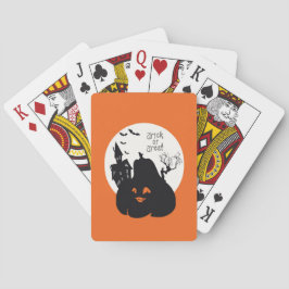 Spooky Pumpkin Trick oder Behandlung Spielkarten