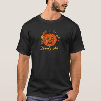 Spooky Pumpkin Trick oder Treat Halloween Horror M T-Shirt