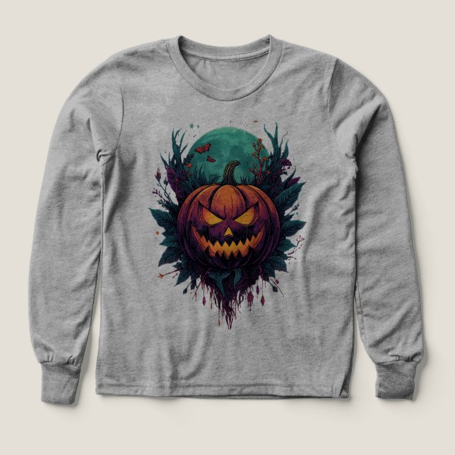 Spooky Pumpkin unter Vollmond (Design Vorderseite)