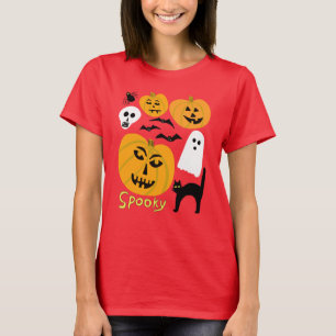 Spooky Pumpkins Charme Halloween Geisterbäder T-Shirt
