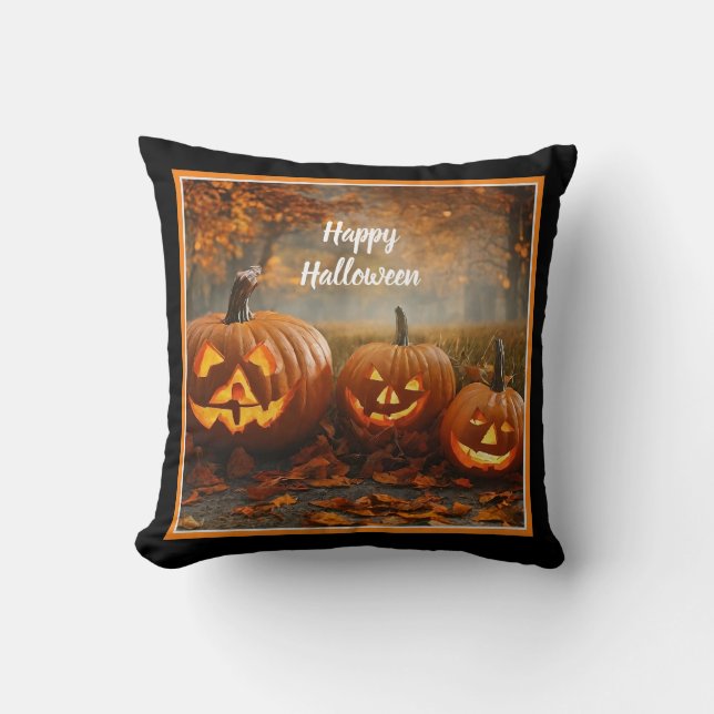 Spooky Pumpkins Family Collection Kissen (Vorderseite)