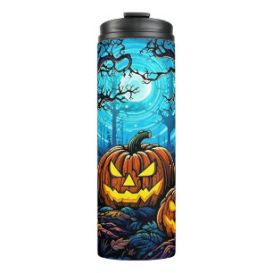Spooky Pumpkins Halloween Thermosbecher