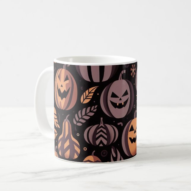 Spooky Pumpkins Tasse (Vorderseite Links)