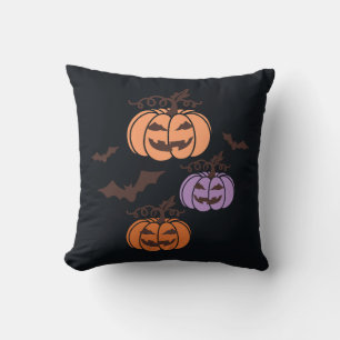 Spooky Pumpkins Trio Halloween Jack-o’Lantern Kissen