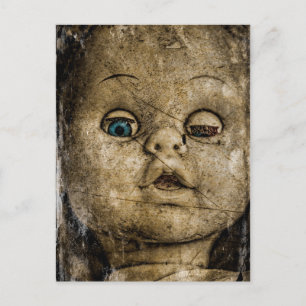 Spooky Puppe. Postkarte
