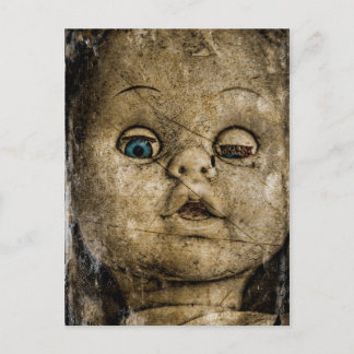 Spooky Puppe. Postkarte