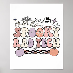 Spooky Radiology Tech Halloween Krass Technologe R Poster