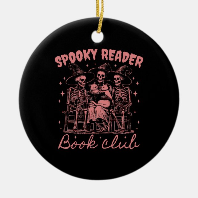 Spooky Reader Book Club D Red Keramik Ornament (Vorne)