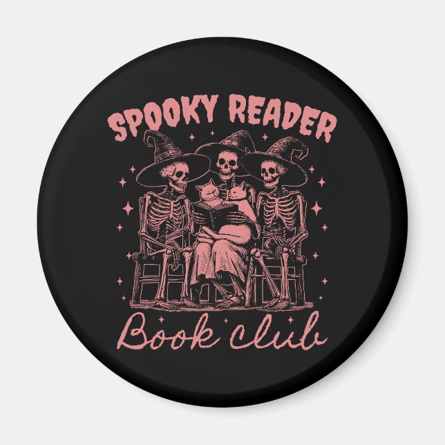 Spooky Reader Book Club D Red Magnet (Vorne)