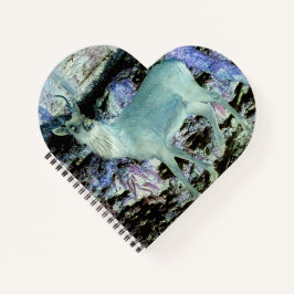 Spooky Red Deer Stag Heart Notebook Notizbuch