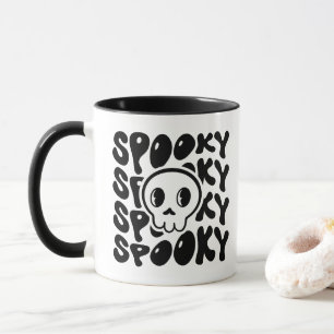Spooky Retro Skull-Tasse Tasse