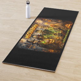Spooky robot Halloween yoga mat de Yogamatte