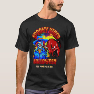 Spooky Rodeo Clown 2 und Bull Halloween T-Shirt