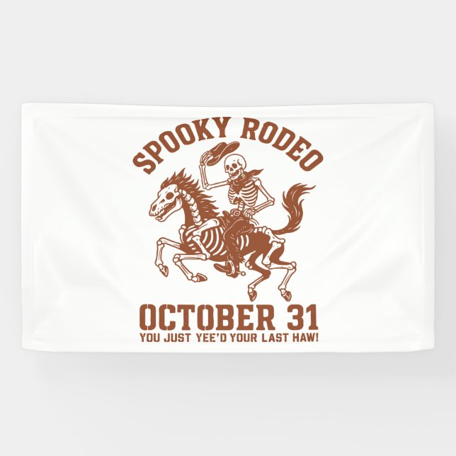 Spooky Rodeo Halloween 31. Oktober Banner (Horizontal)