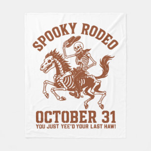 Spooky Rodeo Halloween 31. Oktober Fleecedecke